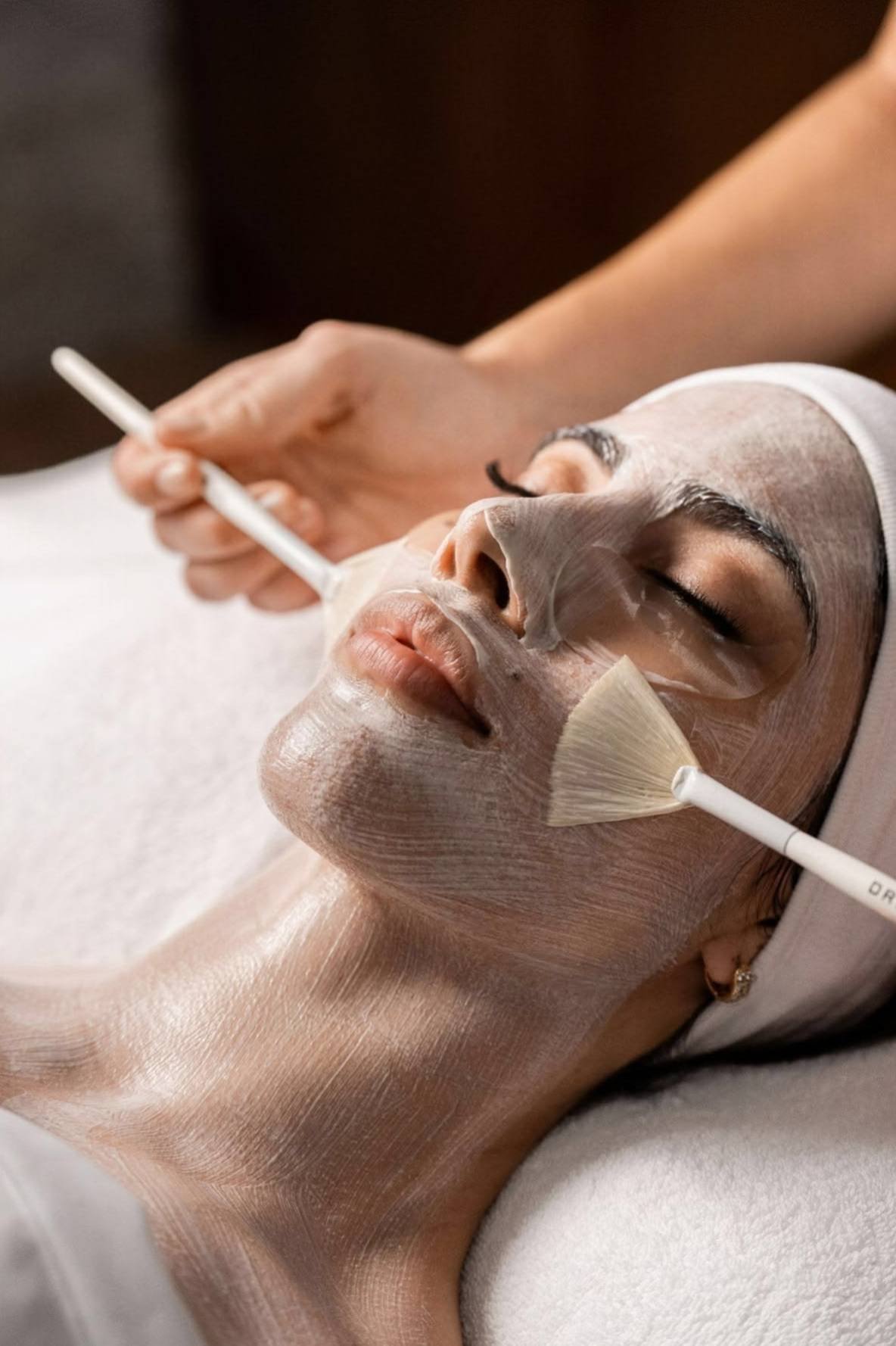 Facial treatment at Front Row Beauty Salon
